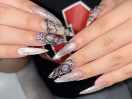 リアルヒョウ柄@my_nails_sayaka