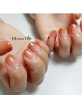 キイコネイル(kiiko.nail)/オレンジブラウングラデーション