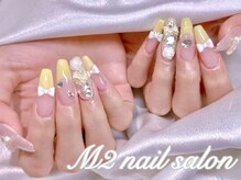 エムズ ネイルサロン(M2)/長さだしイエローガーリーネイル