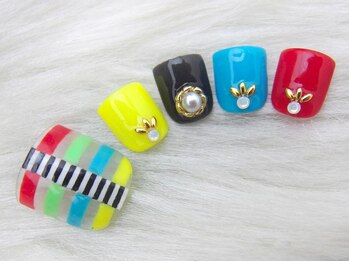 アンジェヴォーグ 名古屋本店(Angevogue)/カラフルボーダー