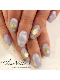 天然石風ネイル
