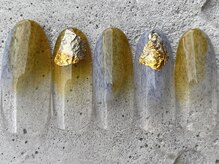 フリークネイル(FREAK Nail)/モヘア金箔クリア ¥6500