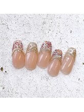 ネイルアンドまつげ リュフェール 五反田(Nail Lufaire)/ツイードフレンチ