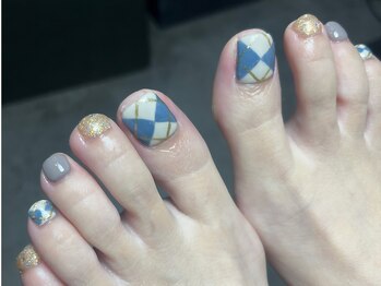 ブランシュネイル(BlancheNail)/定額のフットも可愛いんです