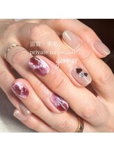 ジェルメ(germer)/大人バレンタインネイル！