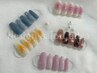 【ワンカラー＋レースネイル】or【チークネイル】　￥8,800