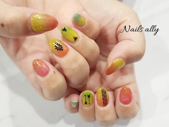 ネイルズアリー 立川店(Nails ally)/クリアベース×トロピカル×海