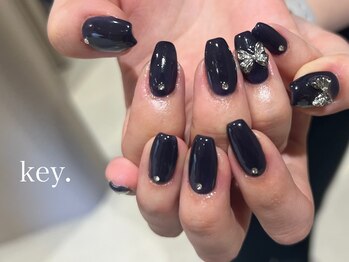 キー(key.)/ネイビーワンカラー+パーツ