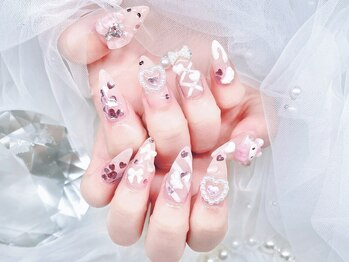 アミー(Ammy)の写真/【長さ足し大歓迎★】こだわりの美フォルムでなりたい爪先へ！爪が短い・割れやすい方にもおススメです♪