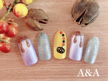A&A 小山VAL店/ハンドネイル　(ハロウィン)