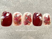 クレオ 中目黒店(Cleo)/お正月ネイル　ボルドー