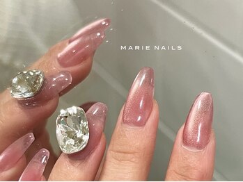 マリーネイルズ 心斎橋店(MARIE NAILS)/新規様¥9,900 ビジュー 1205c
