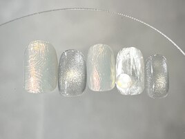 シルバーヴェールネイル