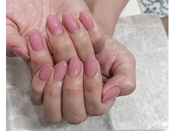 スターリー ラッシュ(Starry Lash)の写真/シンプル系ネイルが得意◎ジェルネイルワンカラーが人気な理由♪仙台駅すぐ！