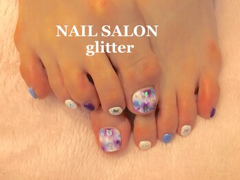 ネイルサロン グリッター(NAIL SALON glitter)/冬フットネイル
