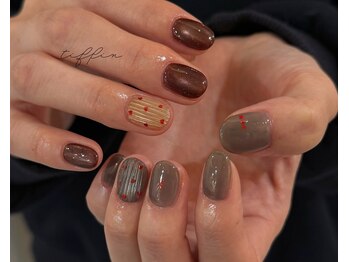 ネイルサロン ティフィン(tiffin)/~ぷっくりハートデザイン~