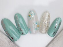 ネイルサロン あかねいろ/春夏　和柄 ニュアンス