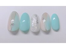 ネイルアンドアイ ミント(nail＆eye mint)/8月キャンペーンネイル