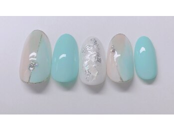 ネイルアンドアイ ミント(nail＆eye mint)/8月キャンペーンネイル