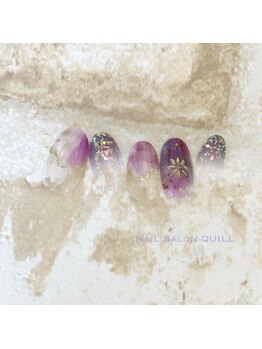ネイルサロン クイル(QUILL)/2月パープル（３）