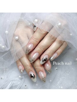 ピーチネイル(Peach nail)/シール1枚¥100