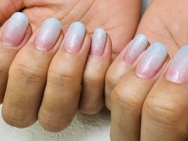 水色グラデ　銀座フィルイン