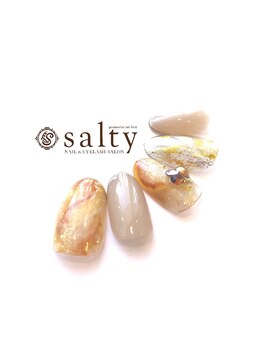 ネイルアンドアイラッシュサロン ソルティ 寺田町(salty)/ニュアンス