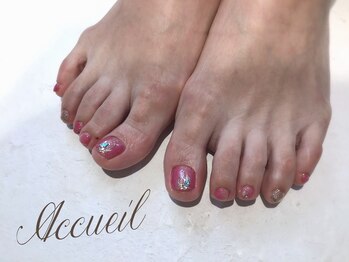 アクイユ 銀座店(ACCUEIL)/冬のフットネイル