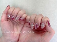 アトリエ アイハ(aiha)/ピンクマグネットネイル