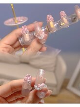 ピンクハルナネイル(pink haruna nail)/ピンクツイード