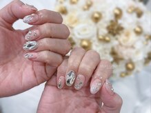エンジェルガーデンネイル 池袋店(Angelgarden nail)/バレンタインネイル/ラメネイル