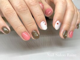 バレンタインネイル/冬ネイル