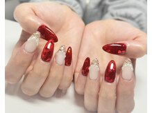 ルアナネイルナゴヤ(LUANA nail nagoya)/埋め込みハートネイル