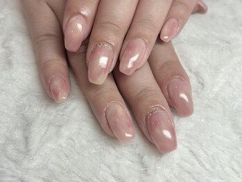 アン プレゾン(Un Plaisant)/桃ネイル