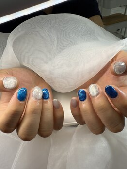 お客様ネイル　メンズネイル