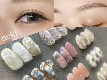 ネキ(neki)の写真/ネイルも眉毛・お目元もキレイにしたい!そんな女性におすすめ★自まつ毛を傷めずナチュラルな仕上りに◎