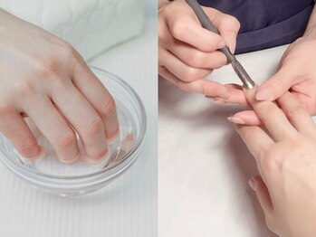 ディグニティ(Dignity)の写真/薄い爪・乾燥・巻き爪など指先のお悩みに対応◎完全個室で整える上質ネイルケア