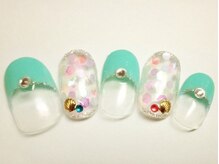 ネイルアンドアイラッシュ リラ 東三国店(Rela)/キラキラクリア¥6500(オフ込)