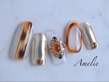 アメリ(Amelie)/べっこう/ミラー/ビジュー