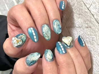 アプリシーエイトネイル(appreciate nail)/【定額】フルデザイン♪