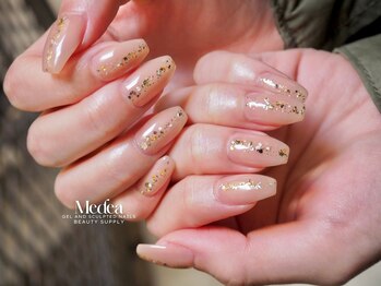 ワンカラー&縦ラインラメ