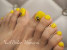 フットネイルデザイン/イエロー