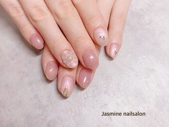 ジャスミンネイルサロン(Jasmine)/ぷっくりフラワーネイル