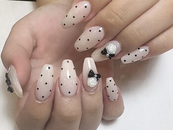アイネイルズ 梅田店(I nails)/ワンホンリボンネイル