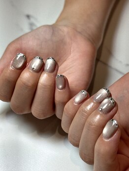 オーク アイラッシュアンドネイル たまプラーザ(OAK)/ガラスフレンチ