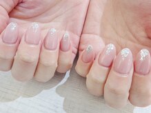 ラルネイル 大宮(Lull. nail)/＊ヌーディー＊銀箔＊