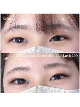 スウィートアイズ(Sweet eyes)/LEDフラットラッシュ100本