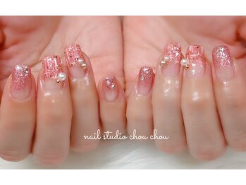 ネイルアンドアイラッシュスタジオ シュシュ(chouchou)/やっぱり可愛い！ツイードネイル