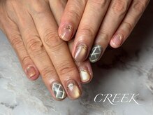 クリーク(CREEK)/マグネットチェックカーキ