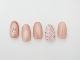 水光マグネット押し花ネイル♪